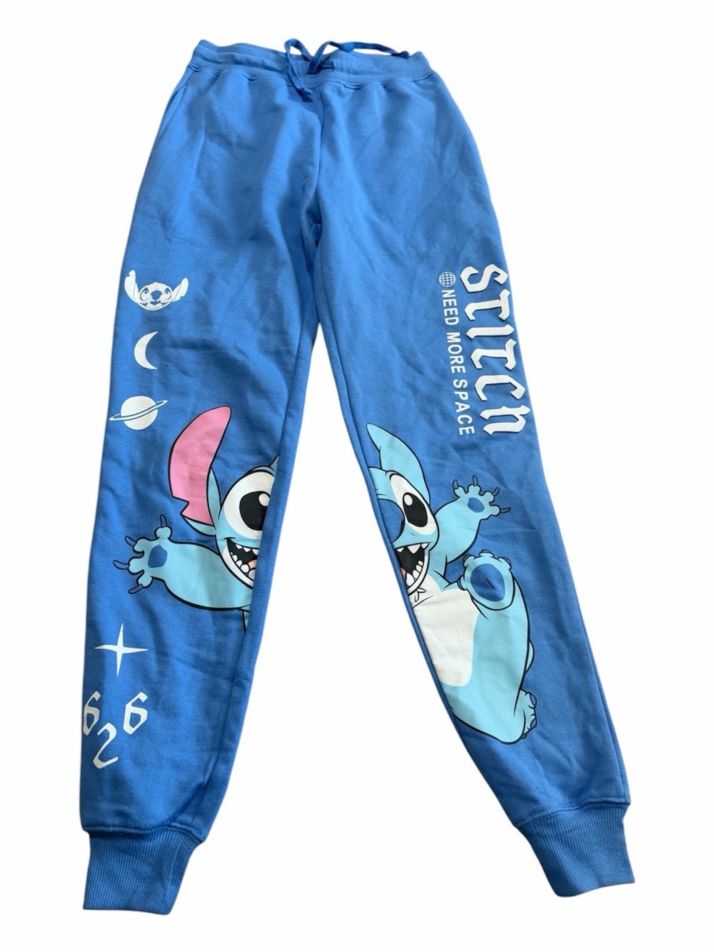 Disney Lilo and Stitch Graphic Joggers Super Soft Size XS Baggy Lounge Cartoon
